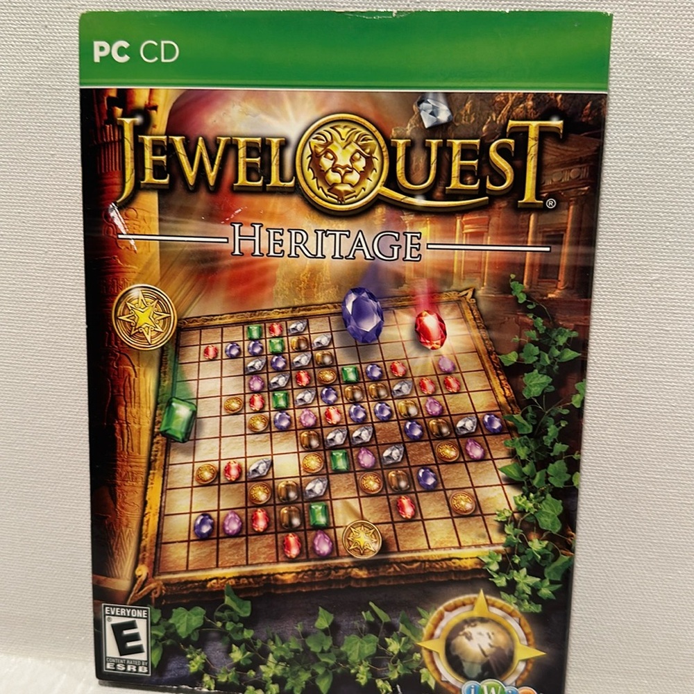 Used iWin Jewel Quest Heritage PC CD-ROM Game. Rated E